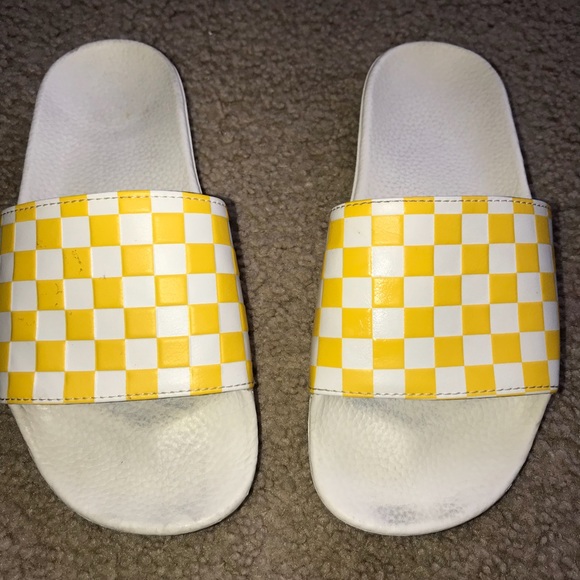 yellow slides vans